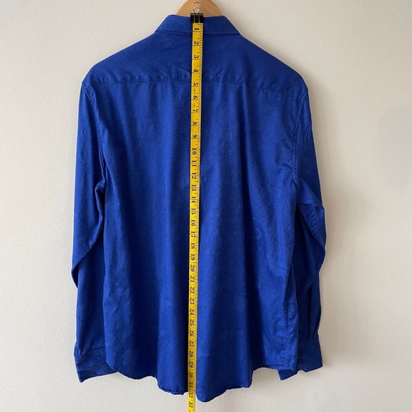 Robert Graham Sport Shirt - Blue - Large Classic Fit - Picture 4 of 6